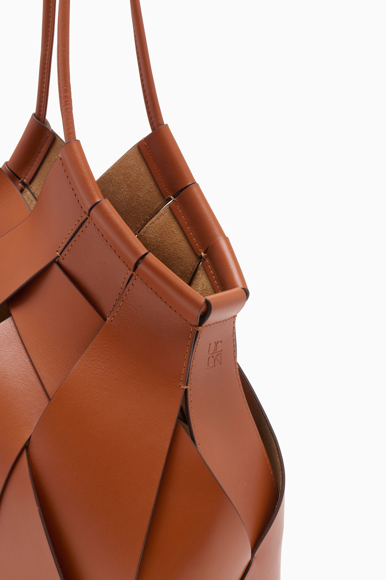 Ulla Johnson Sierra Leather Charlotte Bag - Woven Detail Close-Up | Ulla Johnson