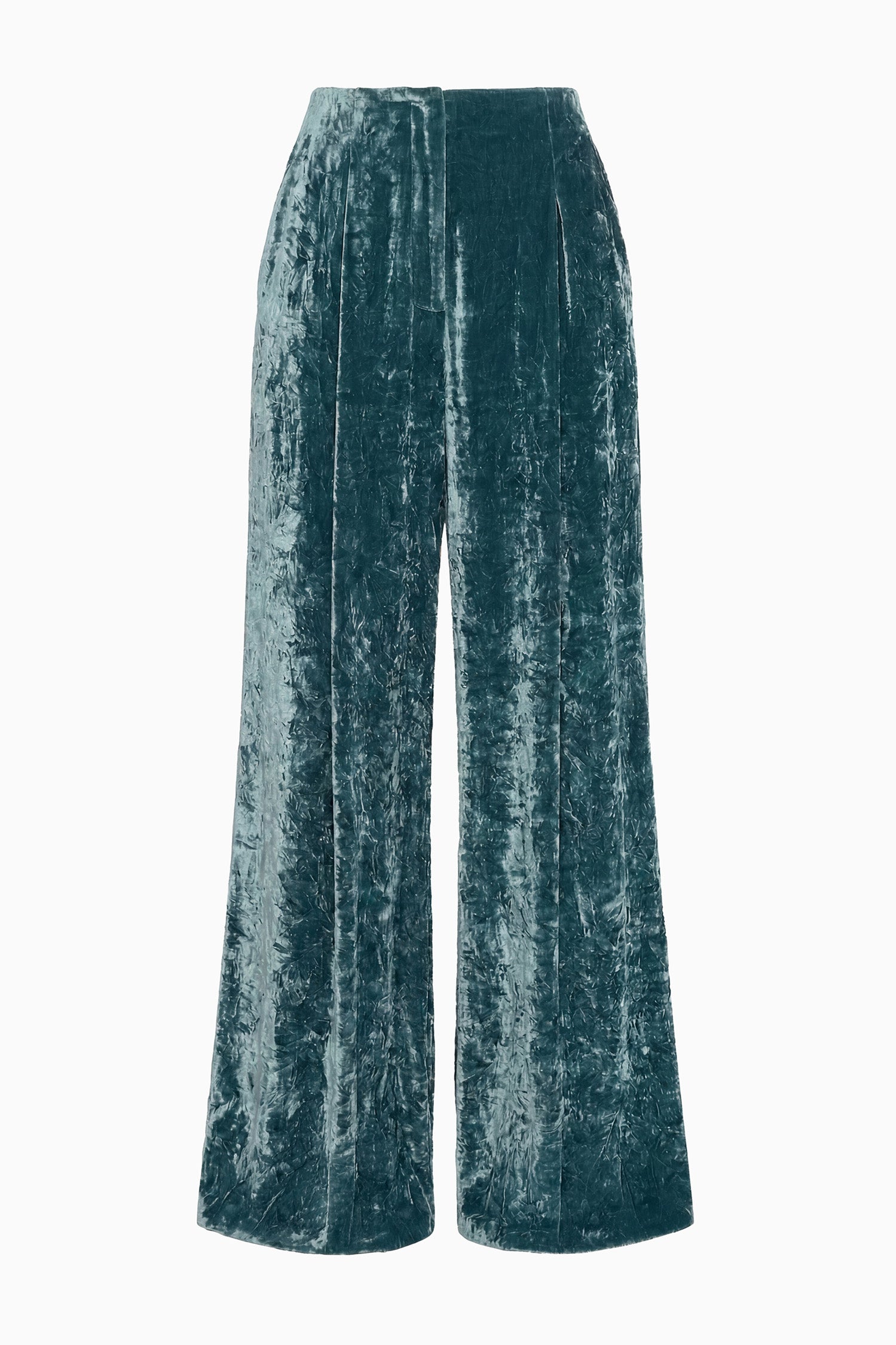 Ulla Johnson Jadeite Pantalone in velluto di seta - Look sfilata AW26 30, abbinato a blazer in velluto | Ulla Johnson