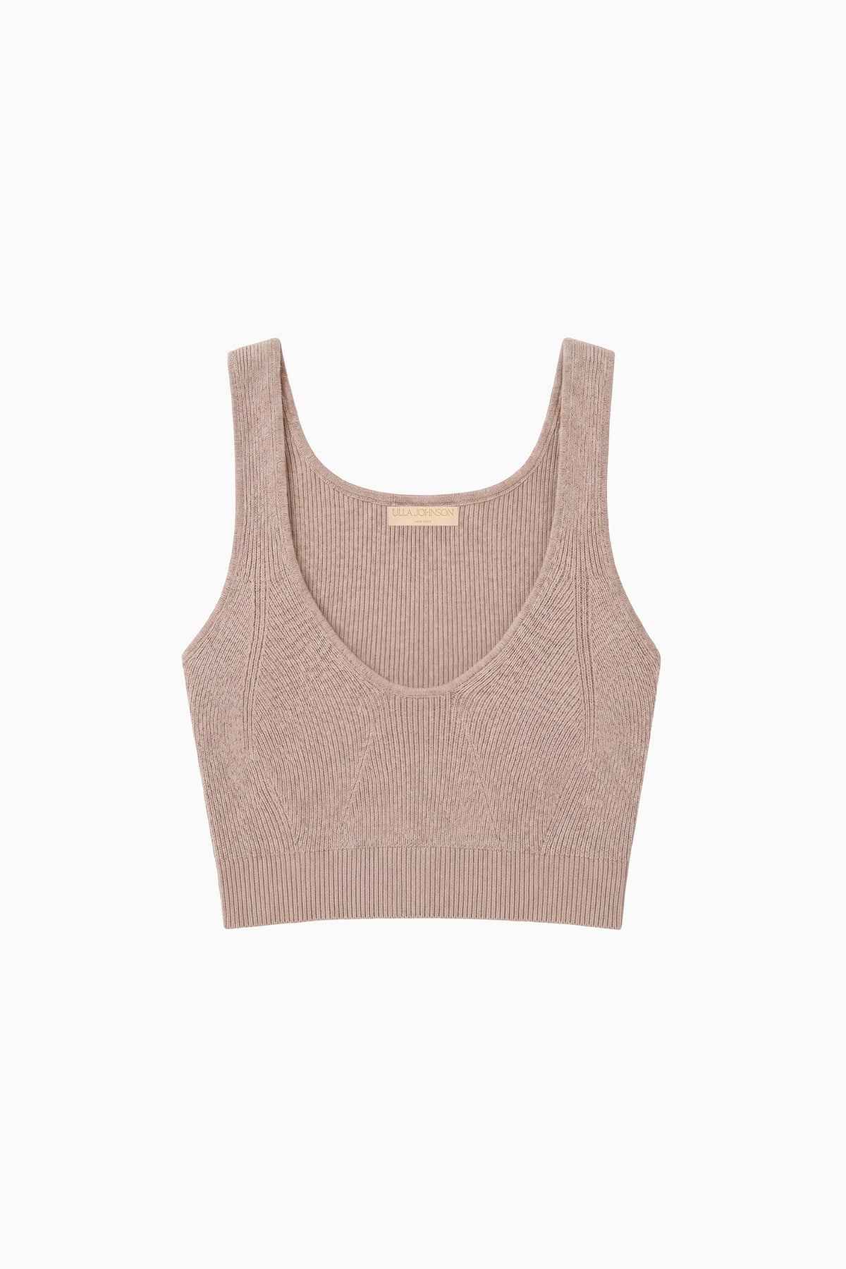 Delia Knit Bra - Pebble