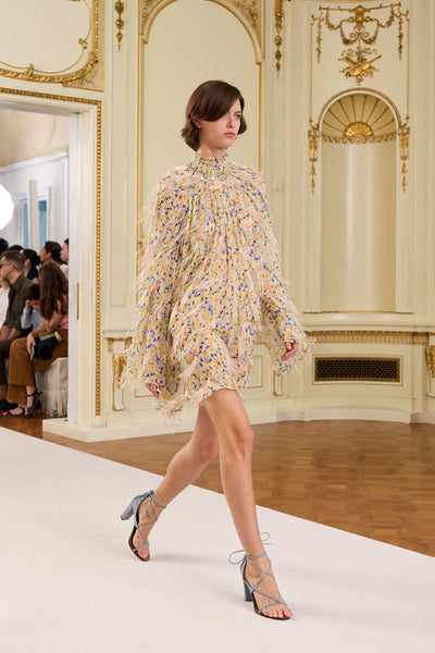 Miriam Dress in Daffodil Floral Chiffon - SS26 Runway Look 5, Designer Party Dress | Ulla Johnson