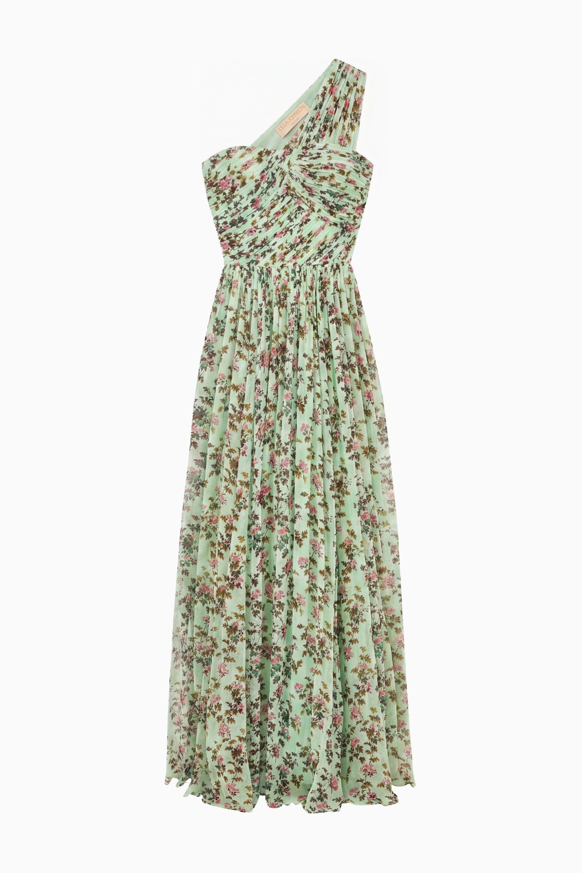 Ulla Johnson Opaline Floral Silk Chiffon Designer Gown - Flat Lay | Ulla Johnson