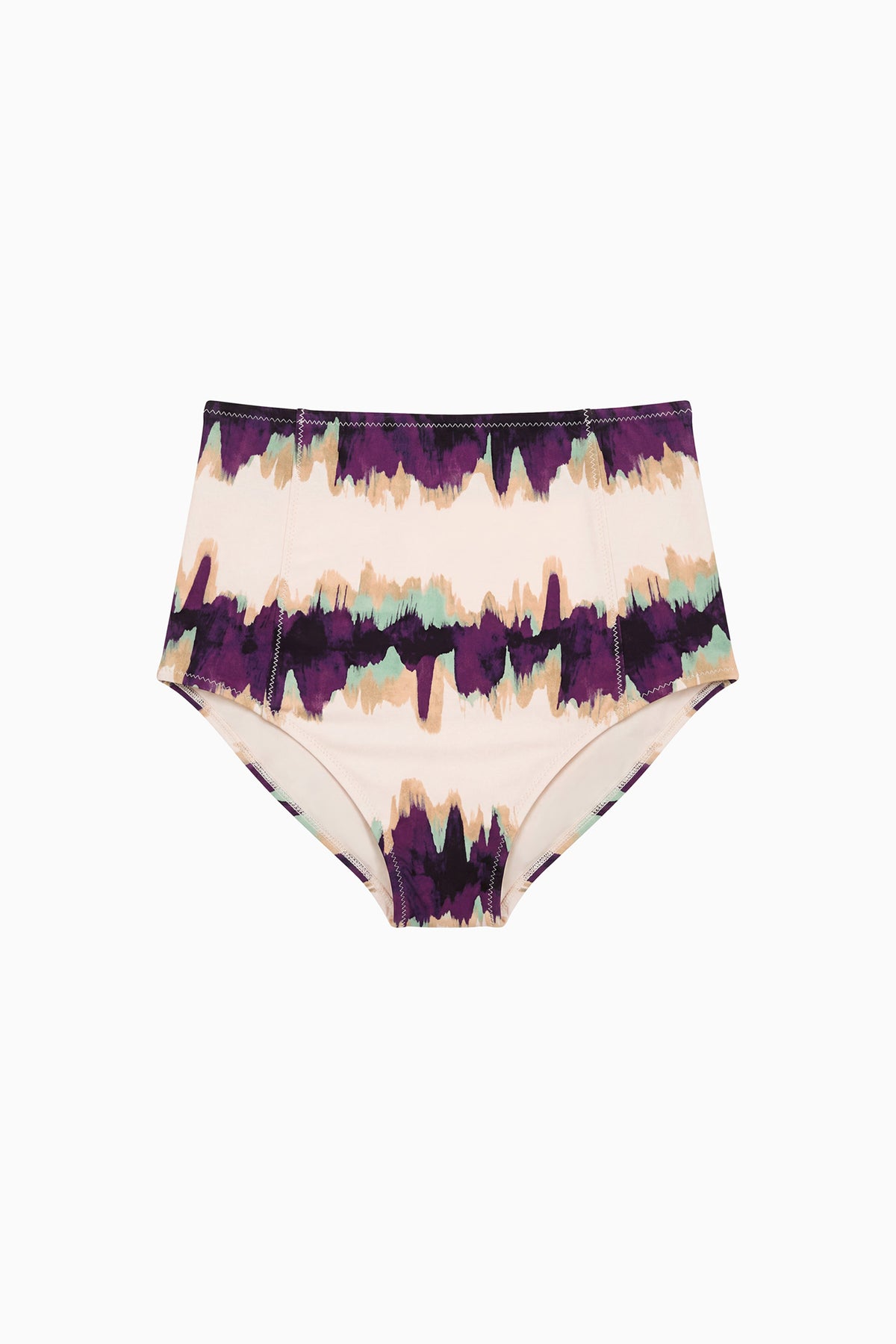 Bas de bikini taille haute imprimé ikat Quarry Zahara - Vue à plat | Ulla Johnson