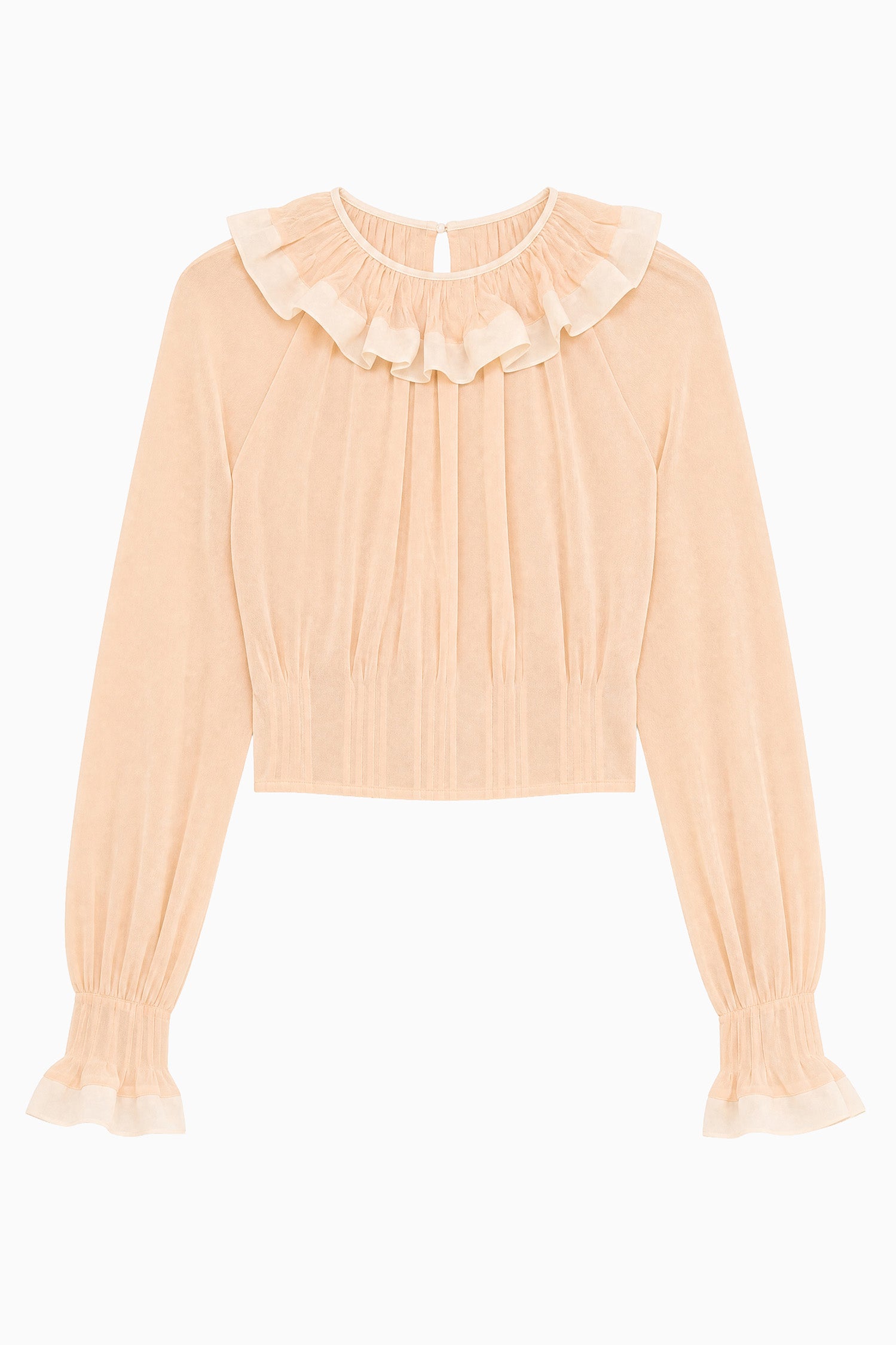 Ulla Johnson Celesta Ruffled Blouse - Peony