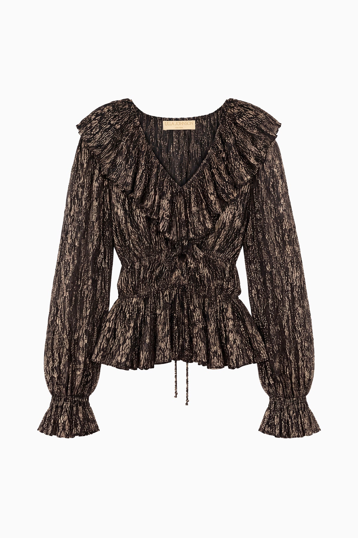 Odilia Ruffled Blouse - Noir