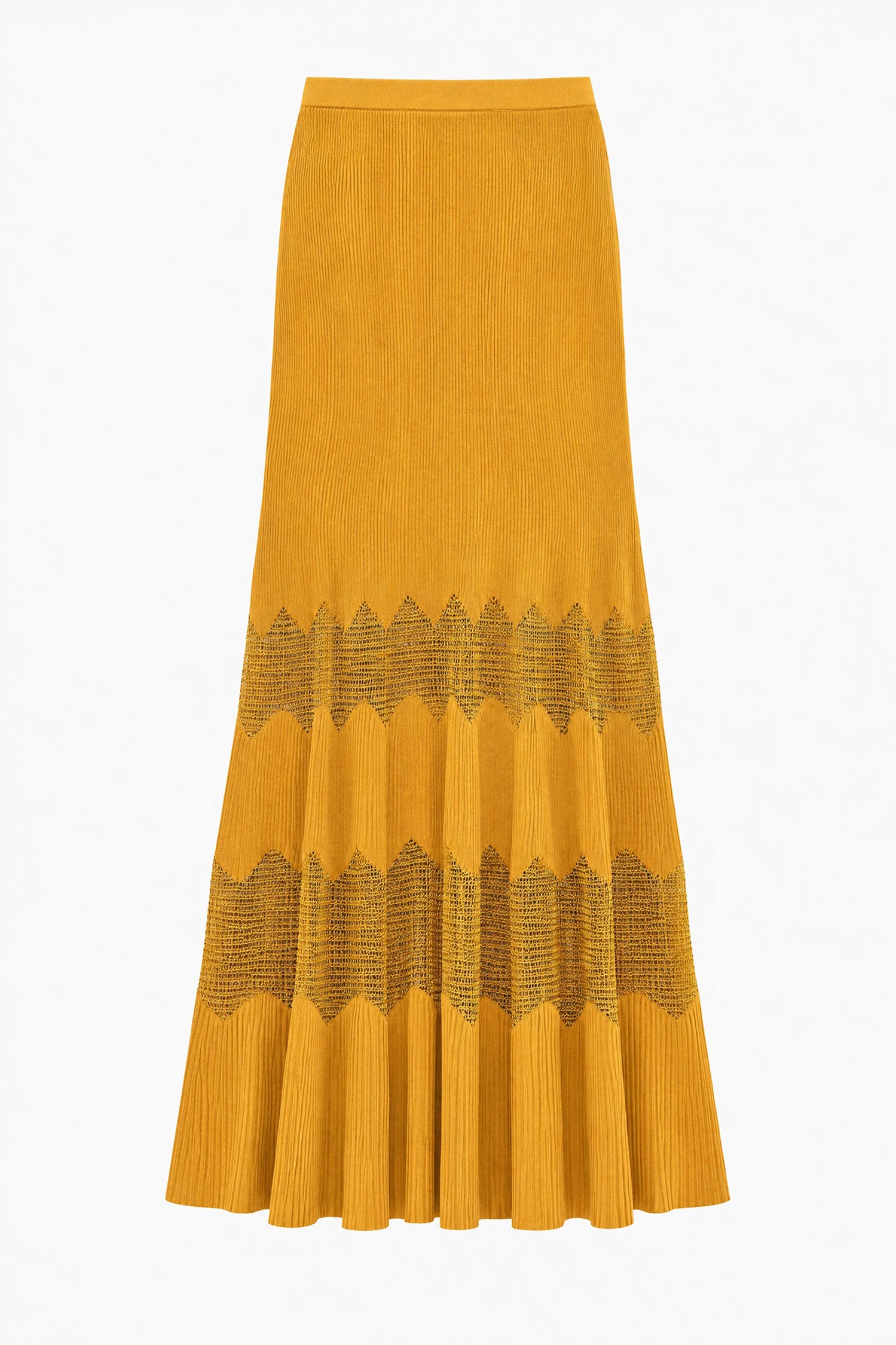 Ulla Johnson Jupe midi Bettine en maille - Topaz/gold