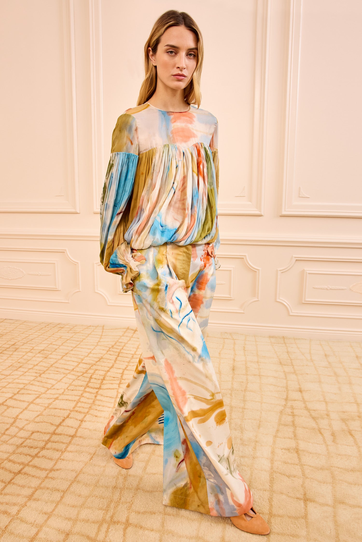 Ulla Johnson Western Dream Silk Blouse Complete Look - Full Body Styled | Ulla Johnson