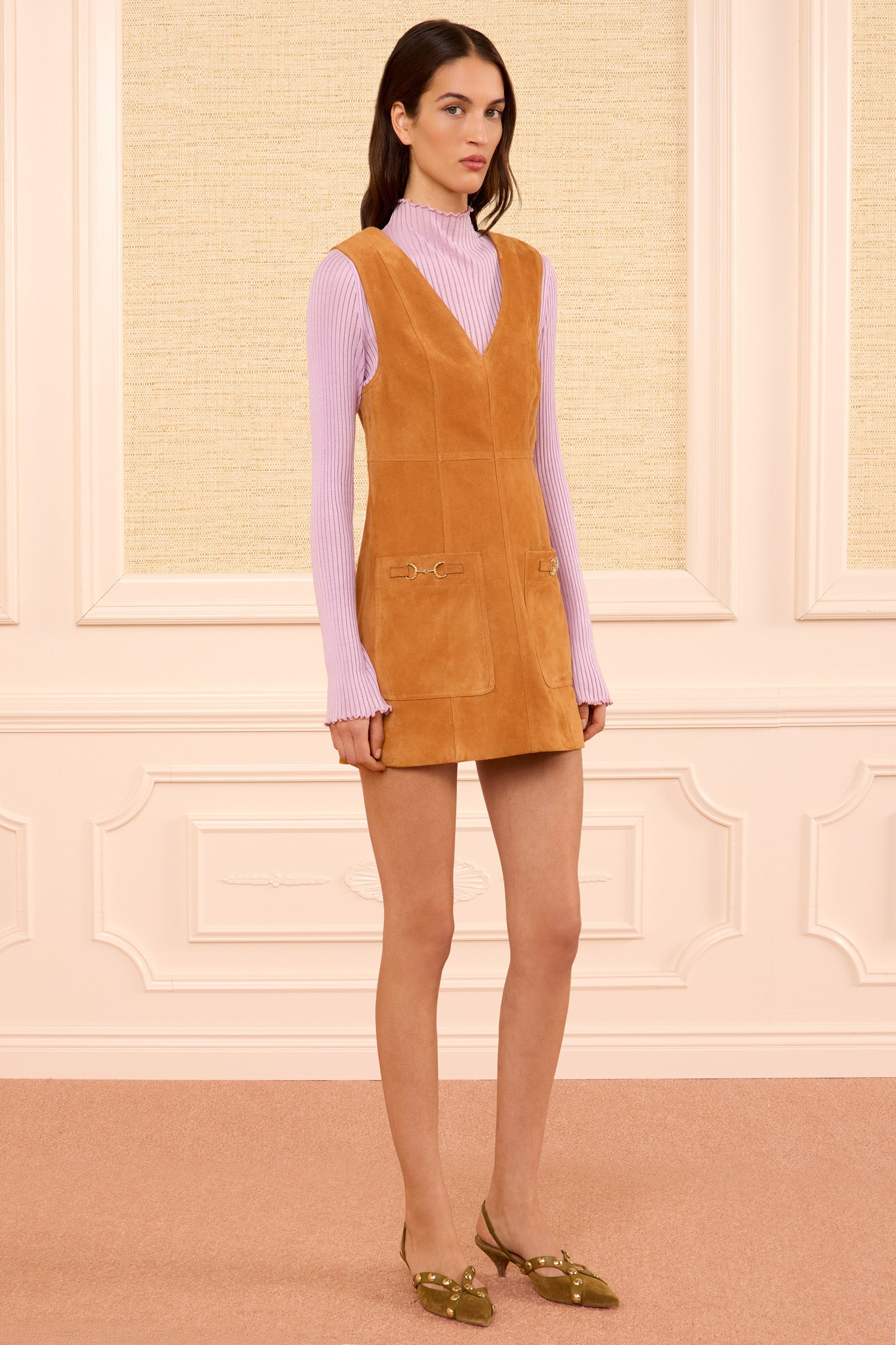 Ulla Johnson Minivestido sin mangas de ante | Ulla Johnson