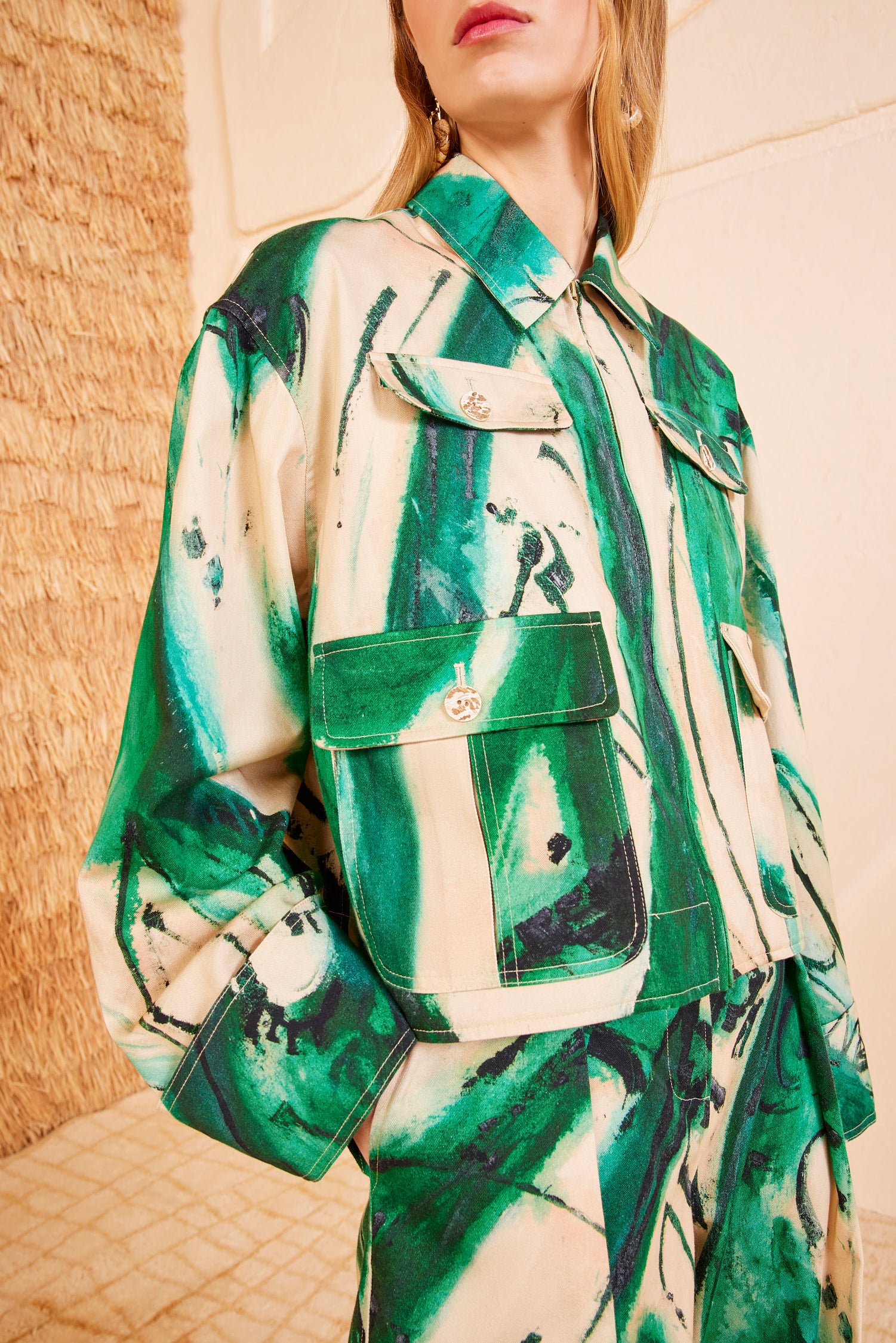 Ulla Johnson Painter Jacket - Portrait In Green
