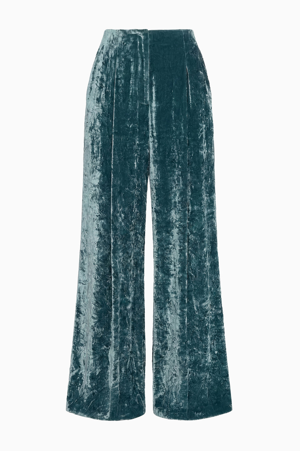 Jadeite Silk Velvet Pant - AW26 Runway Look 30, Styled with Velvet Jacket | Ulla Johnson