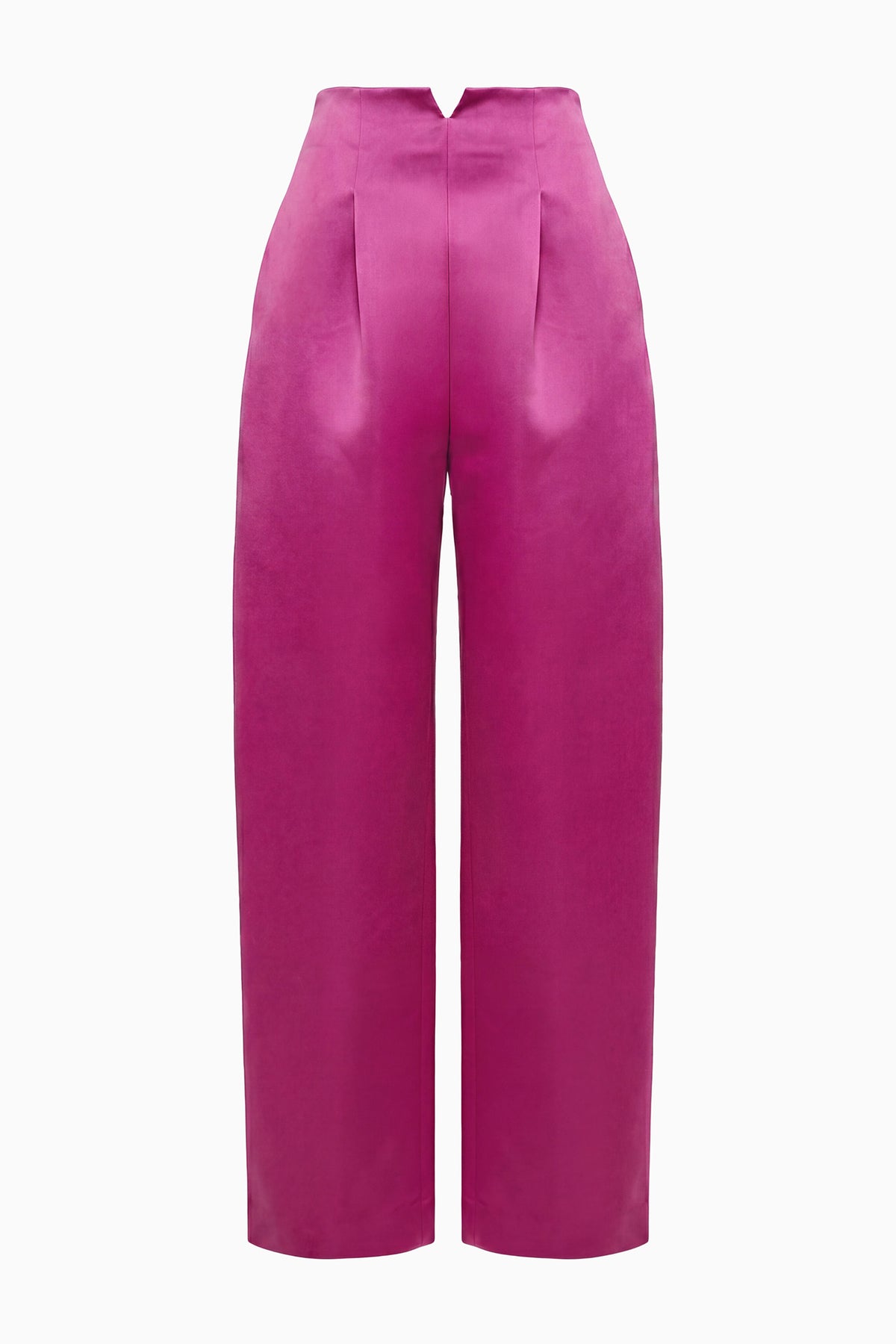 ⁣⁢Orchid Duchesse Satin Plissierte Hose - Draufsicht, Hochwertige Designer Wide-Leg Hose | Ulla Johnson⁤⁣