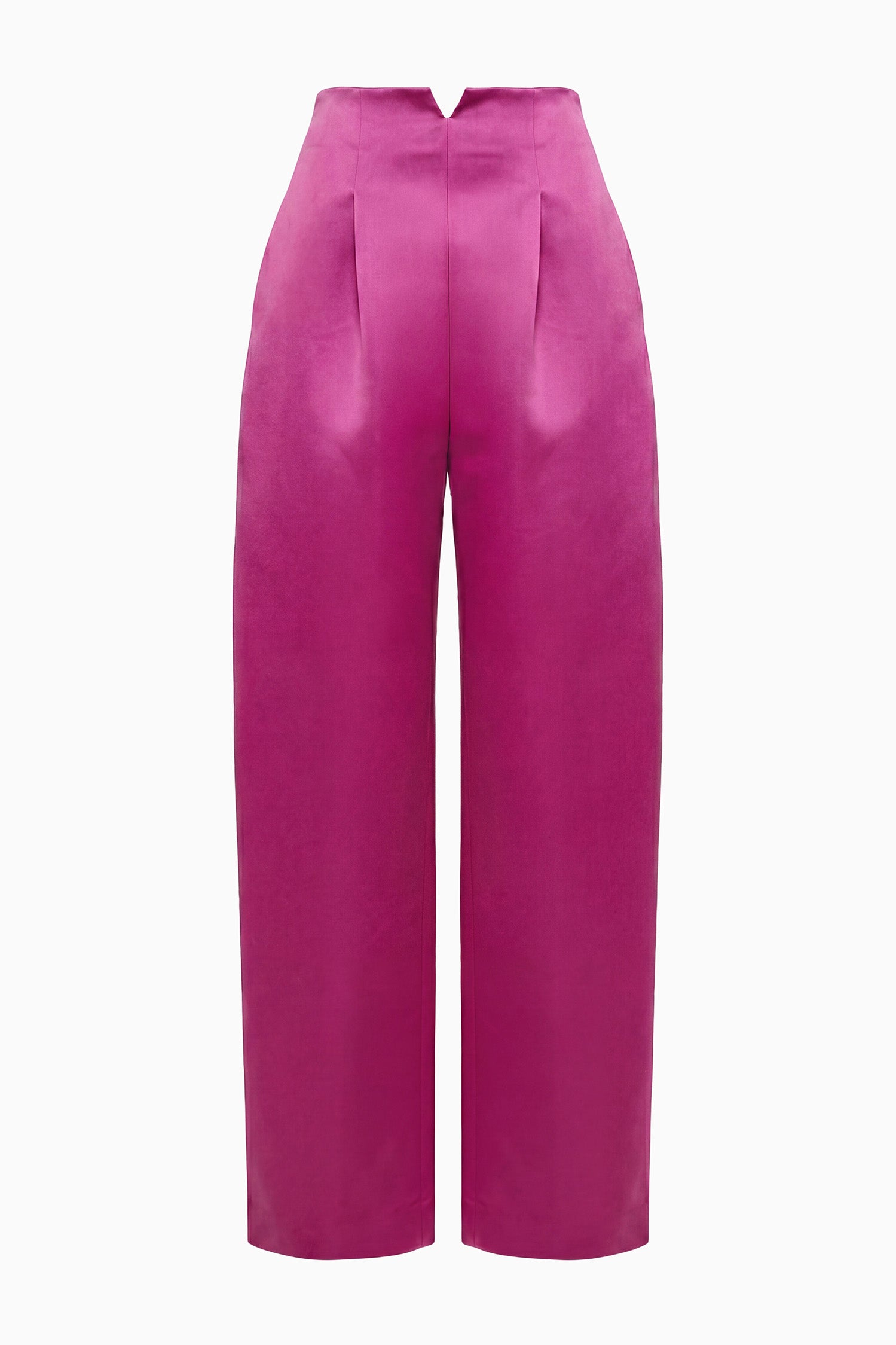 Ulla Johnson ⁣⁢Orchid Duchesse Satin Plissierte Hose - Draufsicht, Hochwertige Designer Wide-Leg Hose | Ulla Johnson⁤⁣