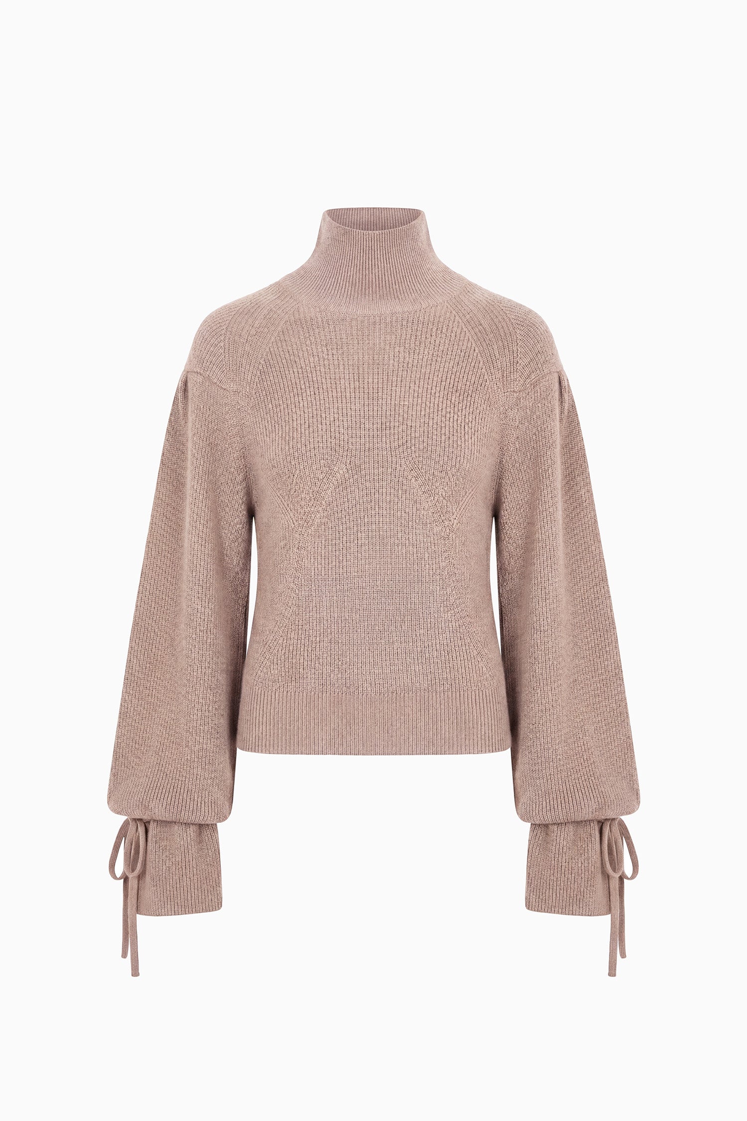 Ulla Johnson Pebble Merino Wool Turtleneck Pullover - Flat Lay Front View | Ulla Johnson