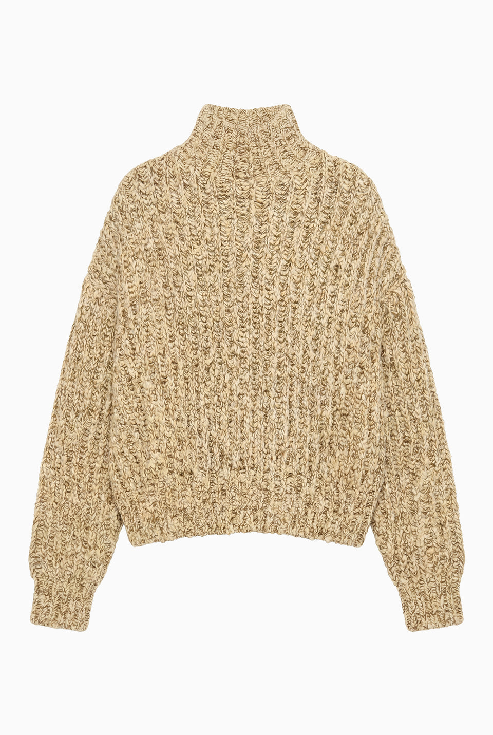 Alabaster Luxury Turtleneck Knit Pullover - Flat Lay, Oversized Silhouette | Ulla Johnson