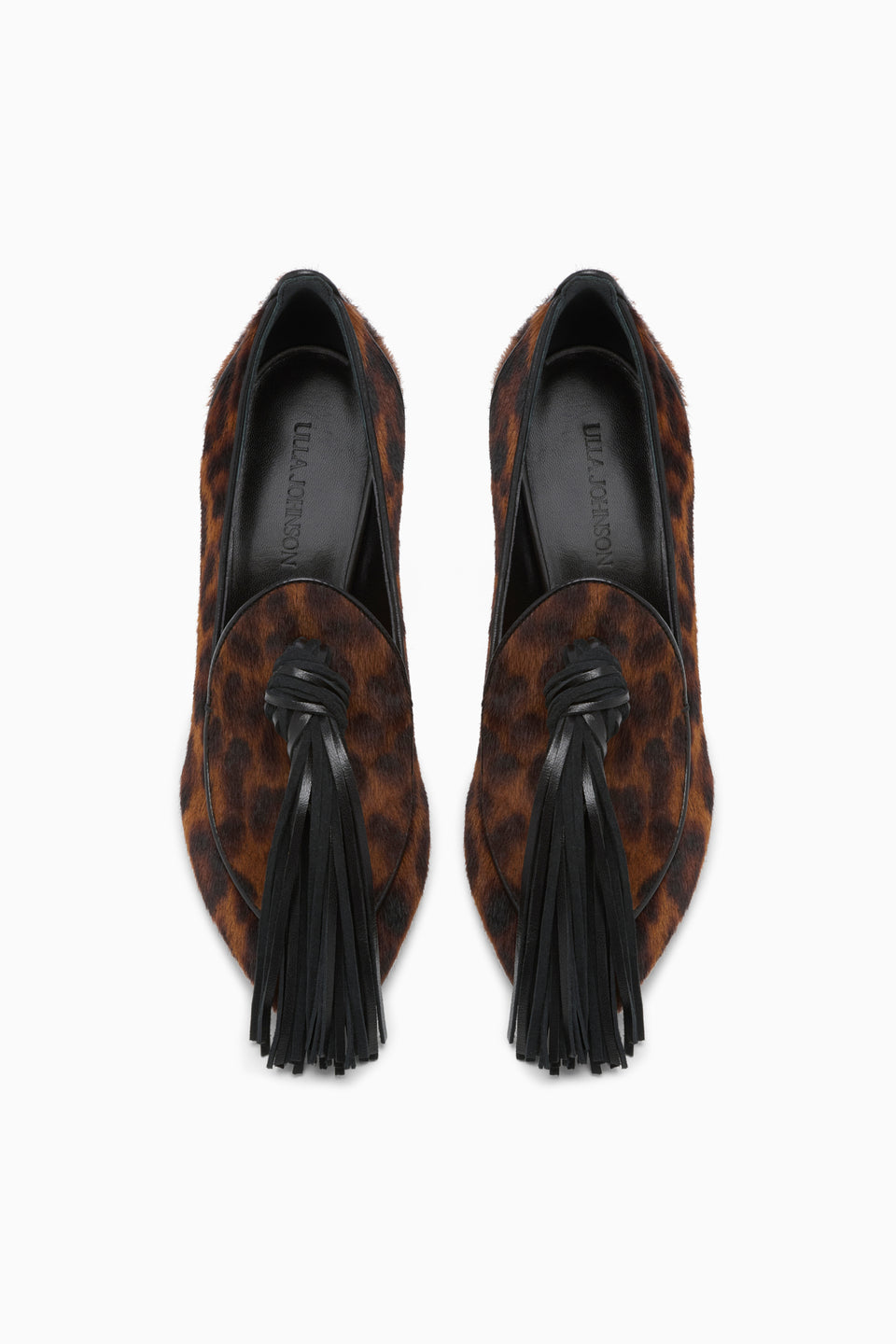 Leopard Calf Hair Tassel Pump - AW26 Runway Look, On Model | Ulla Johnson
