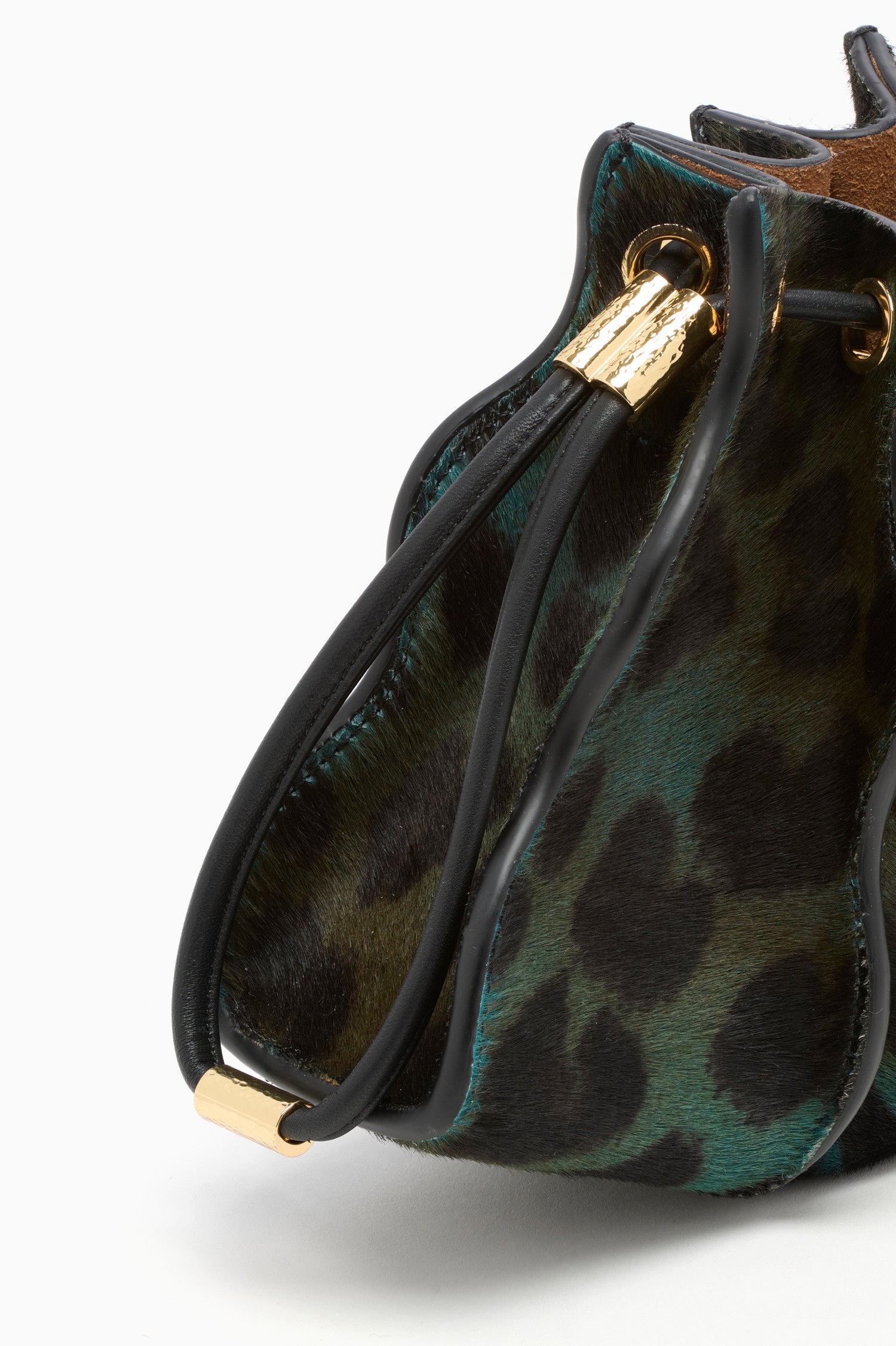 Ulla Johnson Adria Small Crossbody - Emerald Leopard