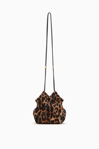 Leopard Bovine Leather Crossbody Bag - Full Strap Length View | Ulla Johnson