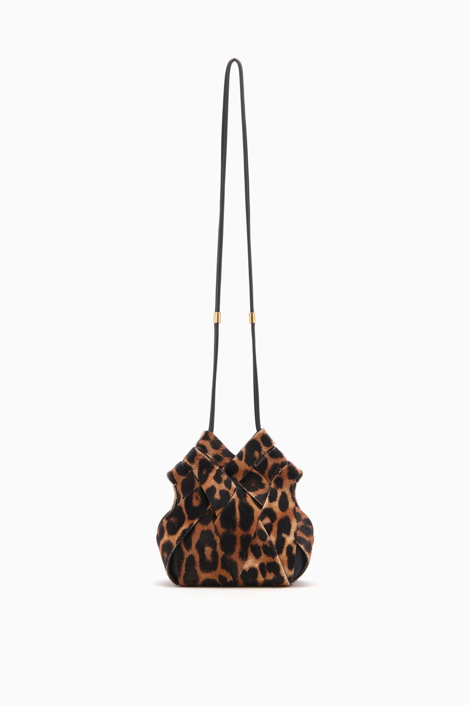 Ulla Johnson Leopard Bovine Leather Crossbody Bag - Full Strap Length View | Ulla Johnson