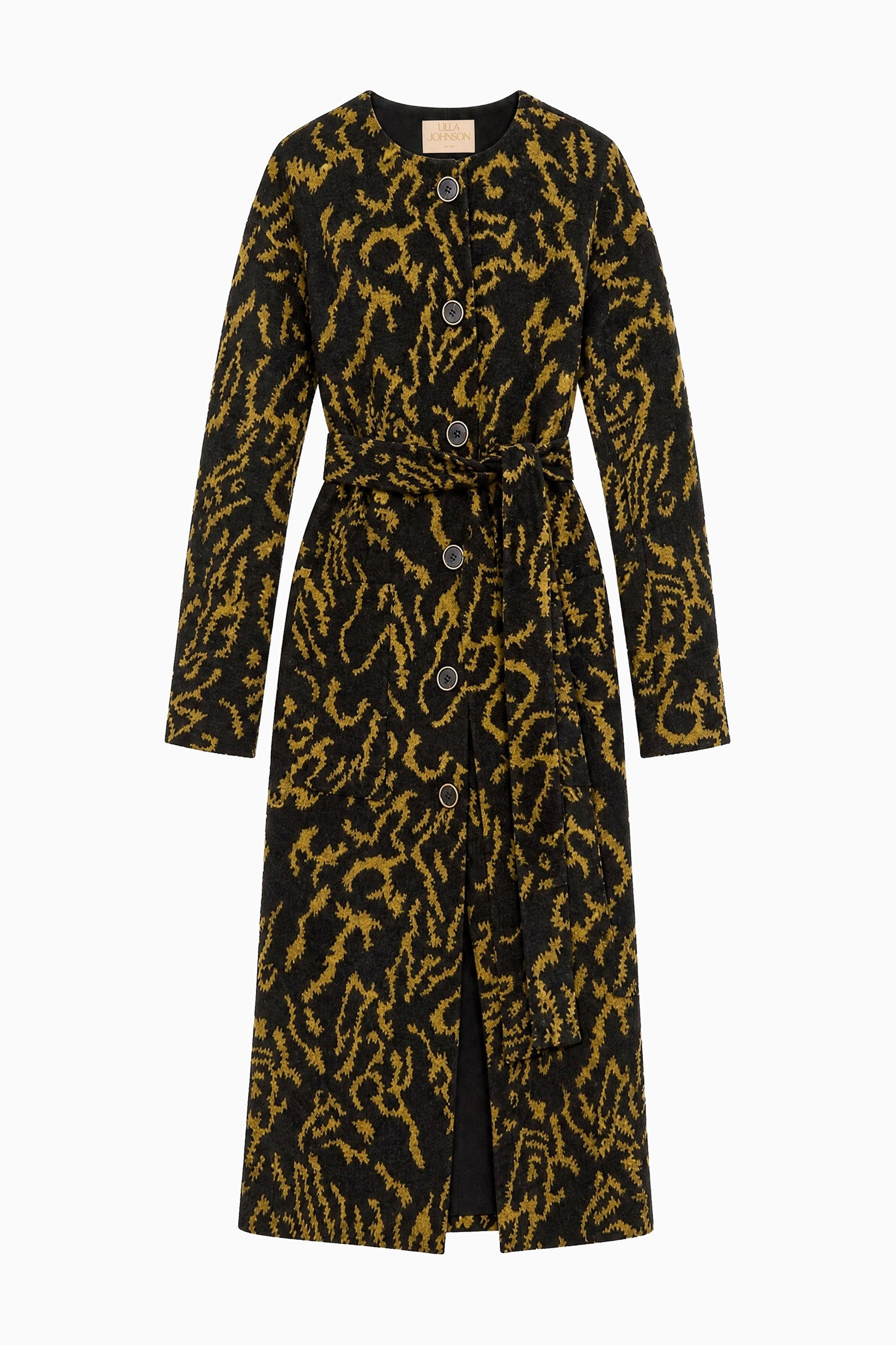 Ulla Johnson Amber Premium Double-Face Wool Cashmere Midi Coat - Flat Lay | Ulla Johnson