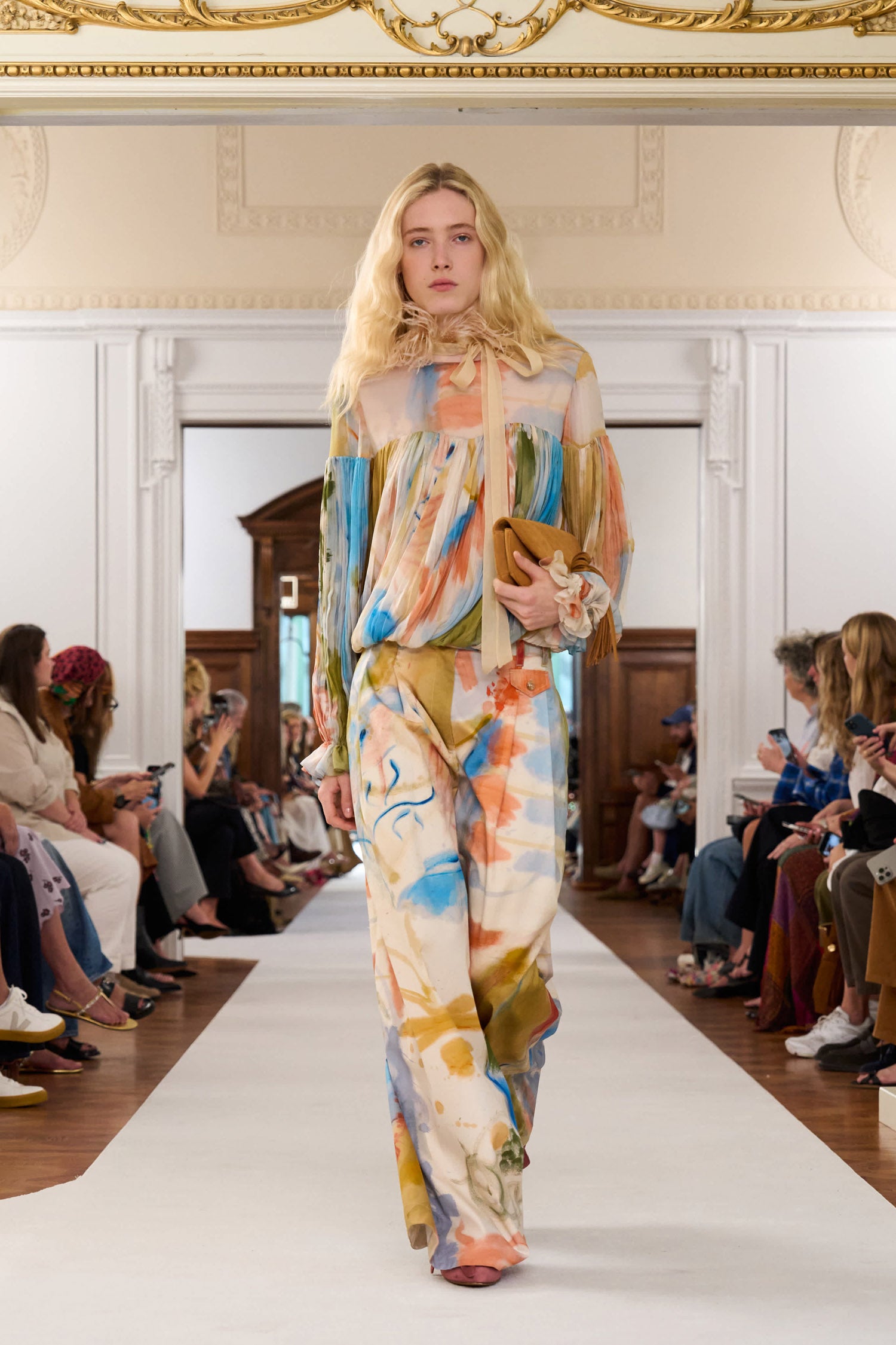 Ulla Johnson Motherwell Wide Leg Trouser Western Dream - SS26 Runway Look 4, Designer Matching Set | Ulla Johnson