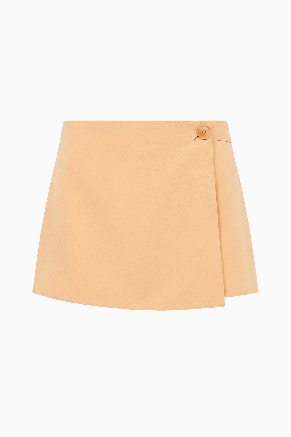 ⁣⁢Fawn Cotton Twill Wrap-Effect Mini Shorts - Flat Lay vorne | Ulla Johnson⁤⁣