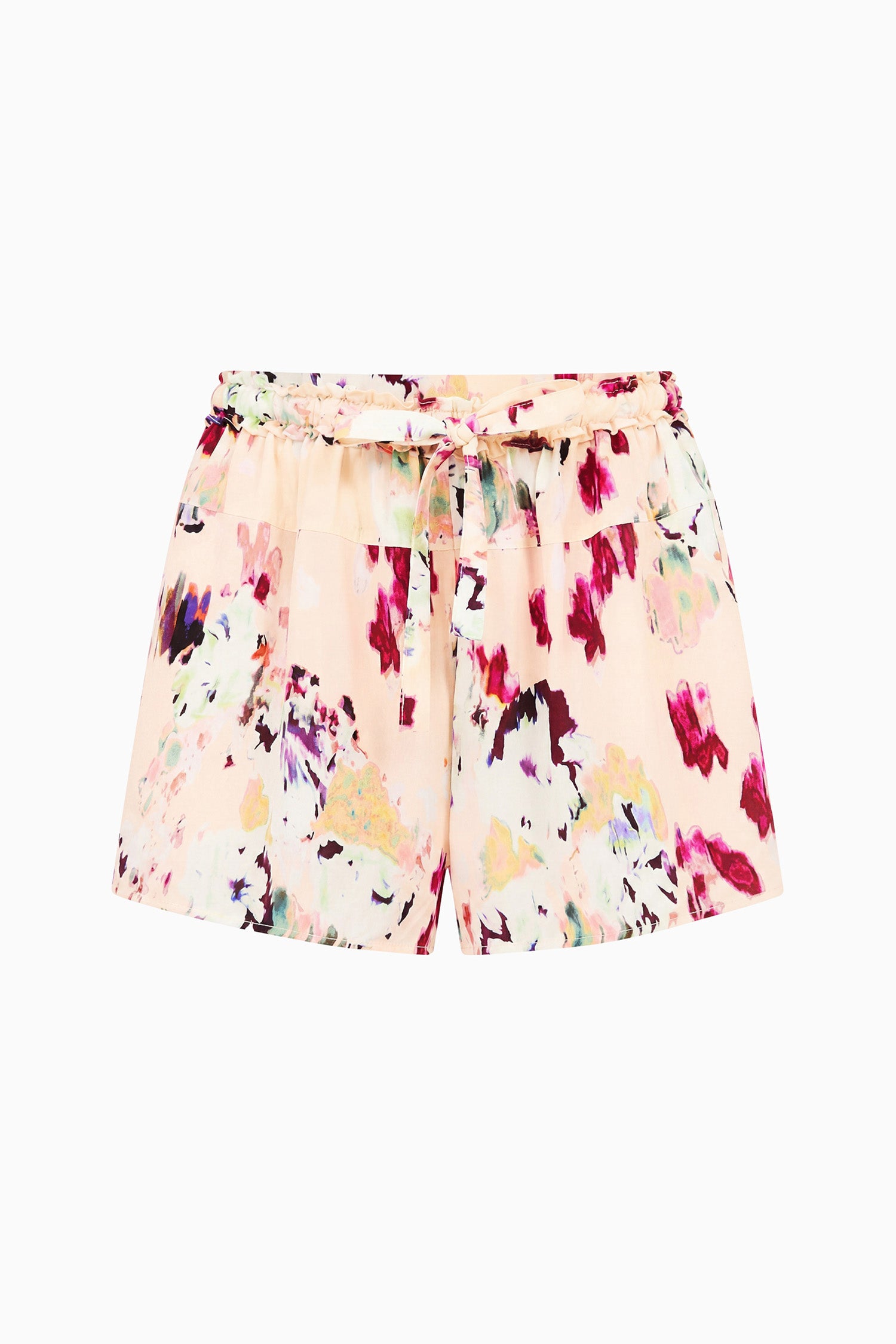 Ulla Johnson ⁣⁢Pantaloncini in seta a fiori Summer Garden con coulisse in vita - Lay flat | Ulla Johnson⁤⁣
