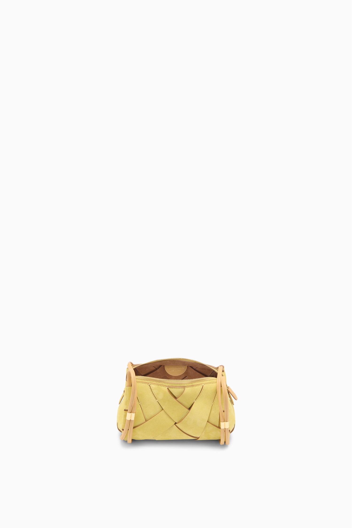 Ulla Johnson Mimosa Suede Camera Bag - Open Interior Suede Lining Detail | Ulla Johnson