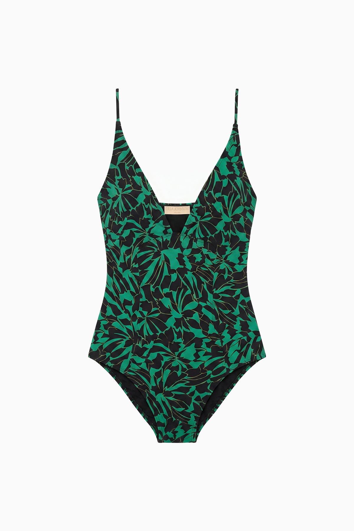 ⁣⁢Costume intero maillot con stampa botanica Neptune - Vista piana | Ulla Johnson⁤⁣