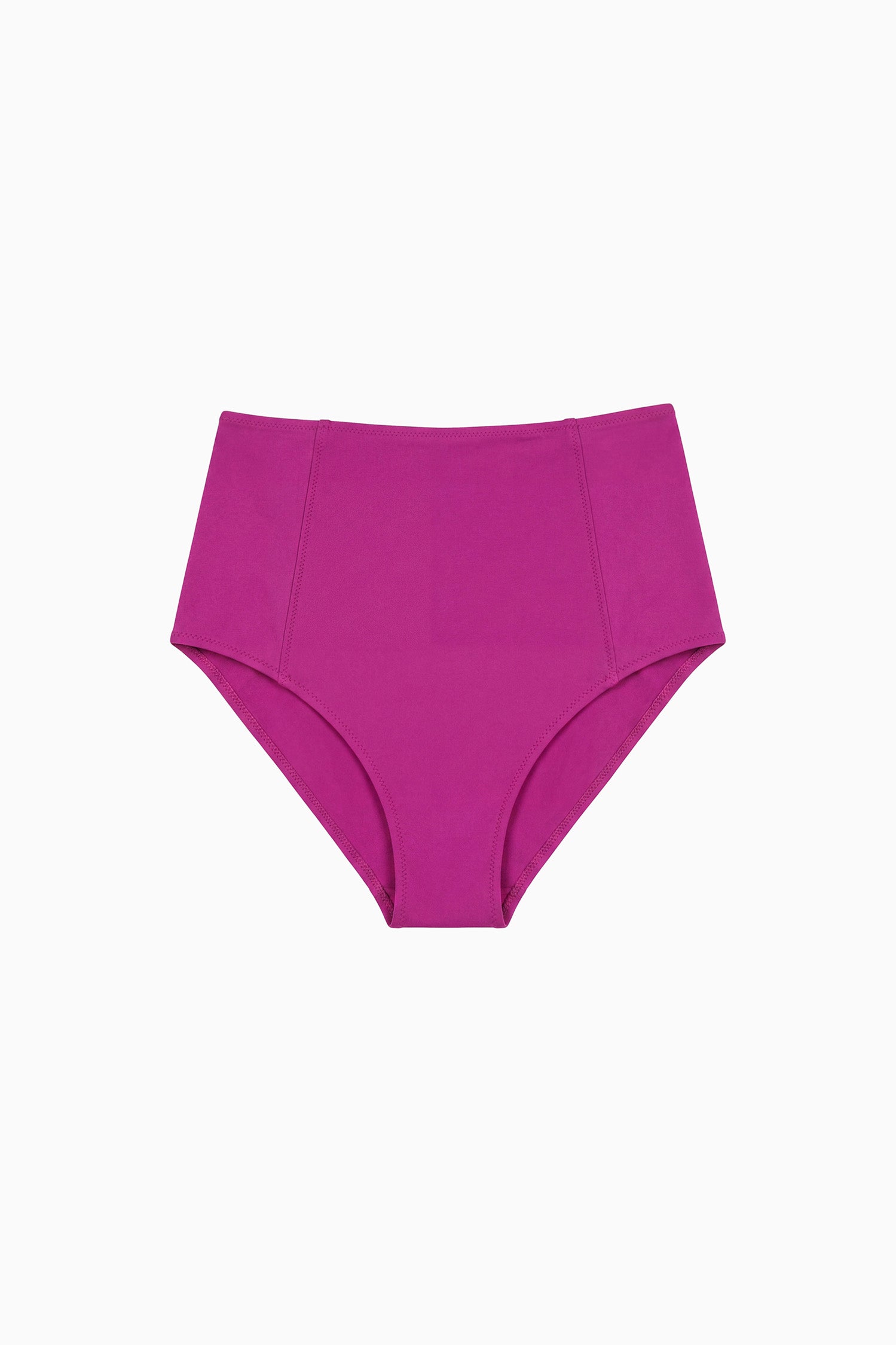 Ulla Johnson ⁣⁢Bas de bikini taille haute de créateur Zahara Plum - Vue à plat | Ulla Johnson⁤⁣