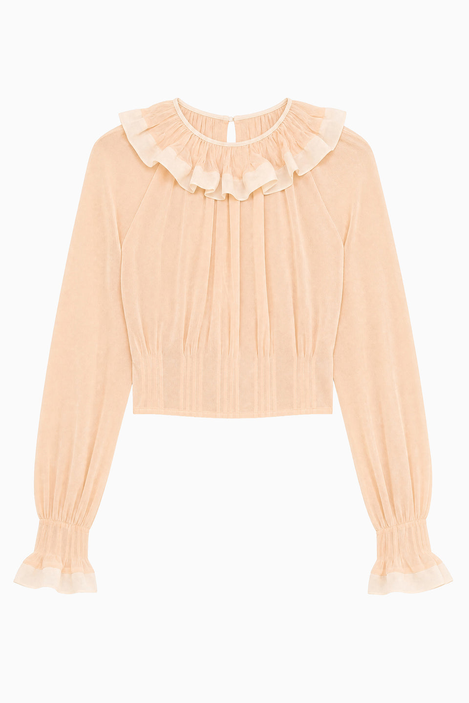 Celesta Ruffled Blouse - Peony