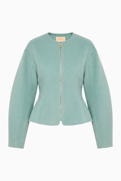 Juniper Premium Wool Cashmere Zip Jacket - Flat Lay, Front | Ulla Johnson
