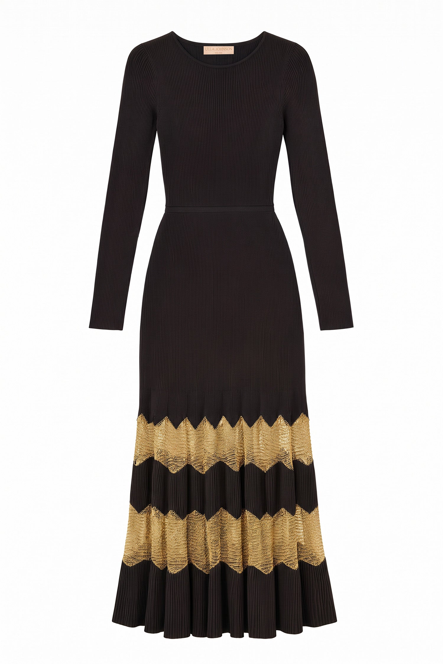 Ulla Johnson Amaia Knit Dress - Noir/Gold