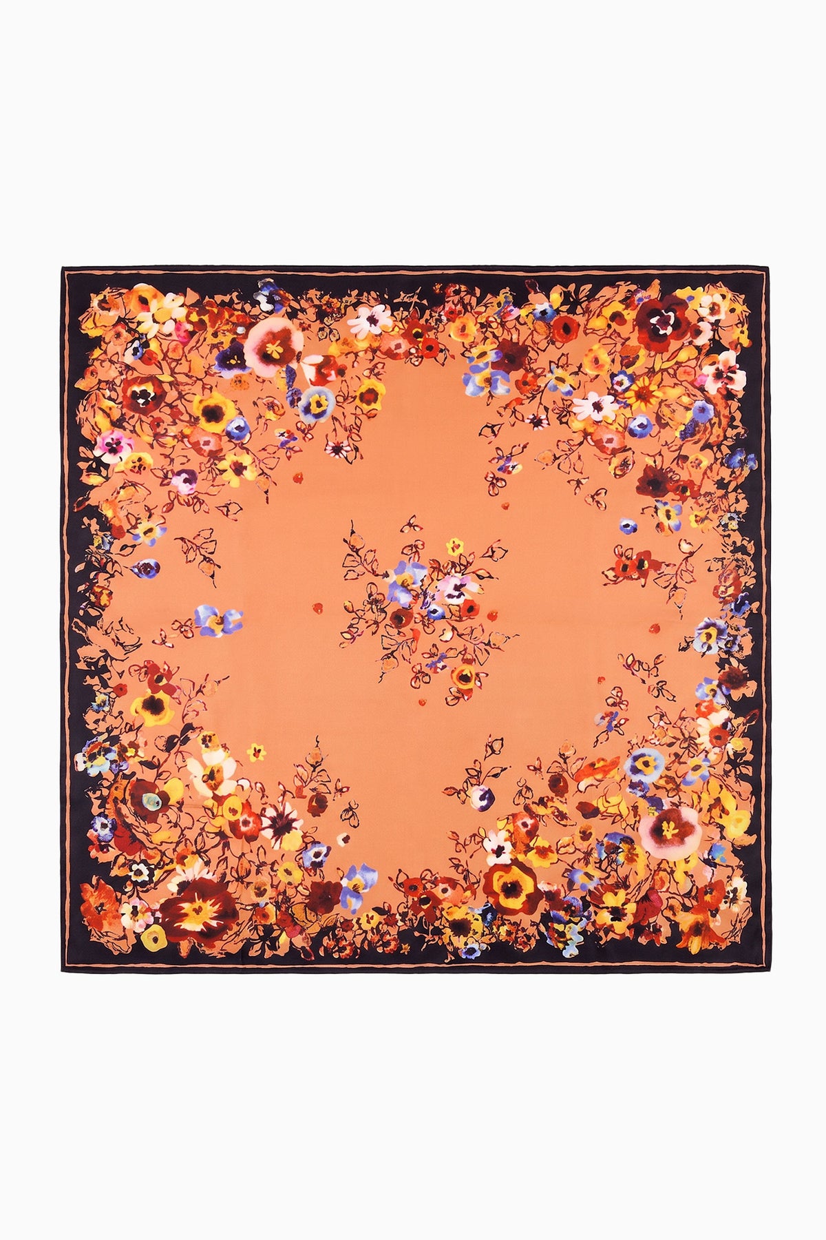Chiara Silk Square Scarf - Primrose