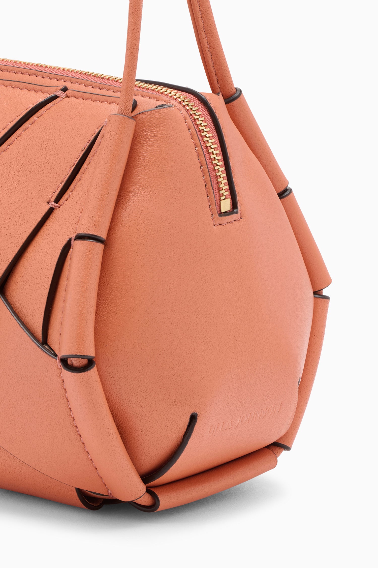 Ulla Johnson Rose Leather Charlotte Camera Bag - Gold Zipper & Embossed Logo Detail | Ulla Johnson