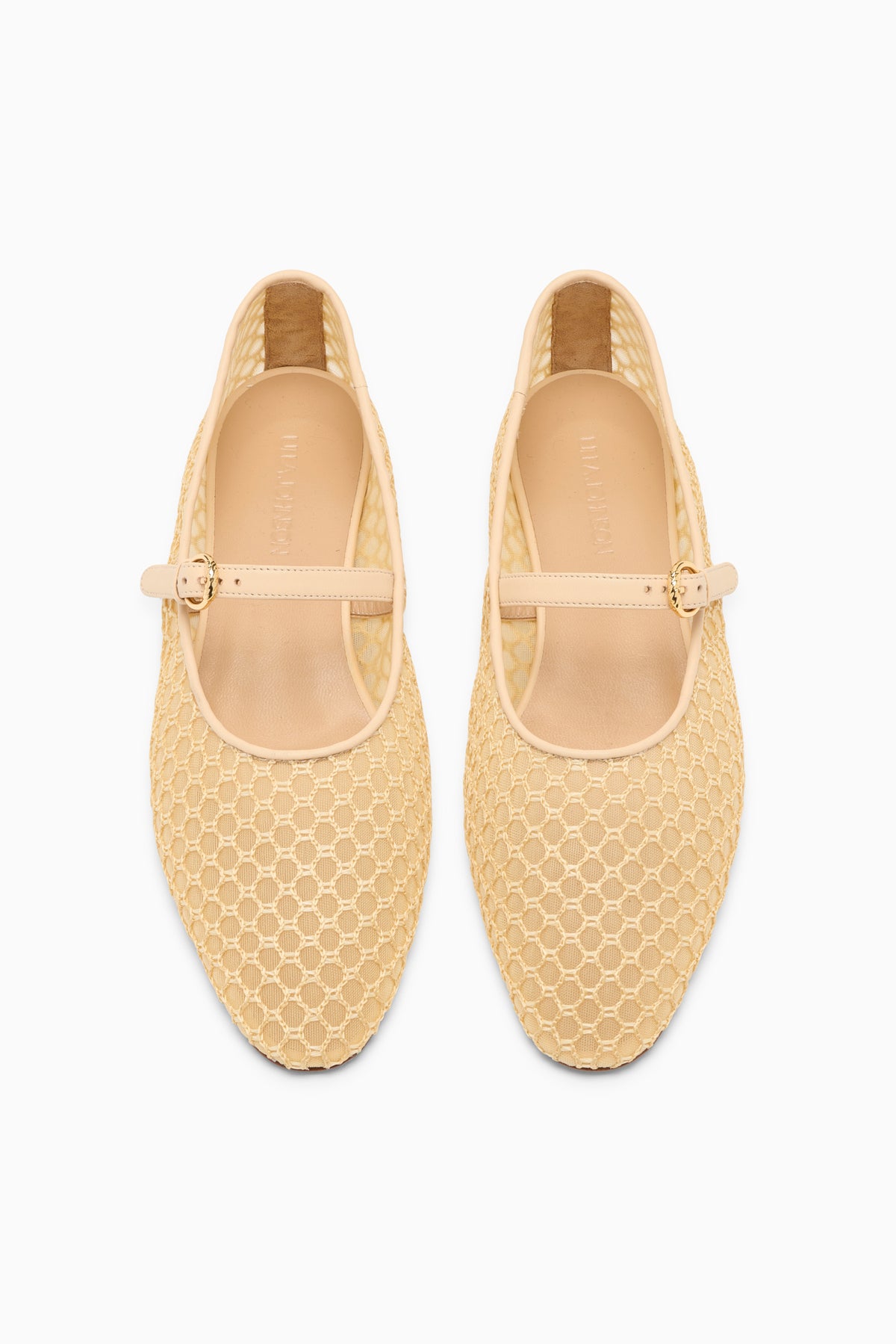 Sand Designer Mesh Ballet Flats - Top-Down Pair View | Ulla Johnson
