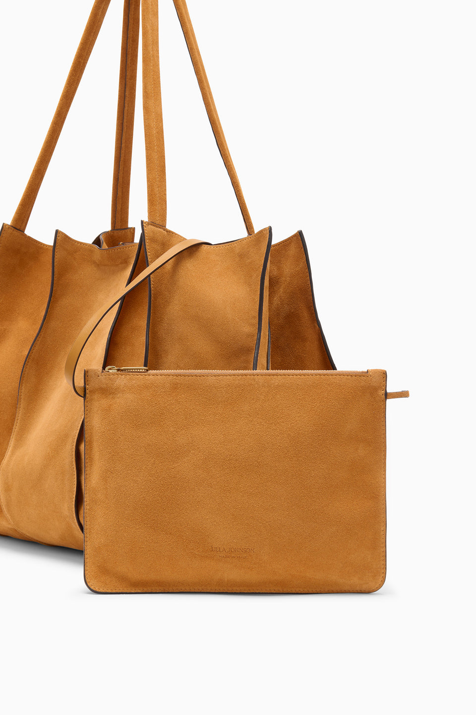 Canyon Suede Adria Large Tote with Removable Pouch | Ulla Johnson