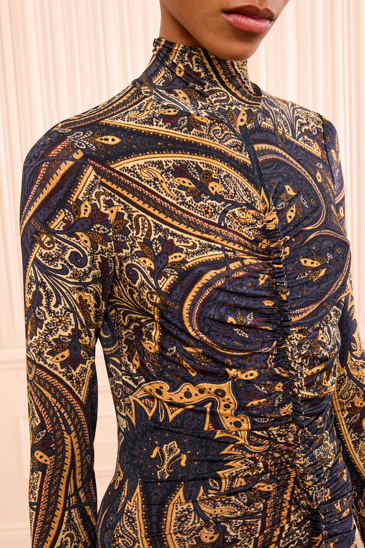 Ida Long Sleeve Jersey Dress - Twilight Paisley
