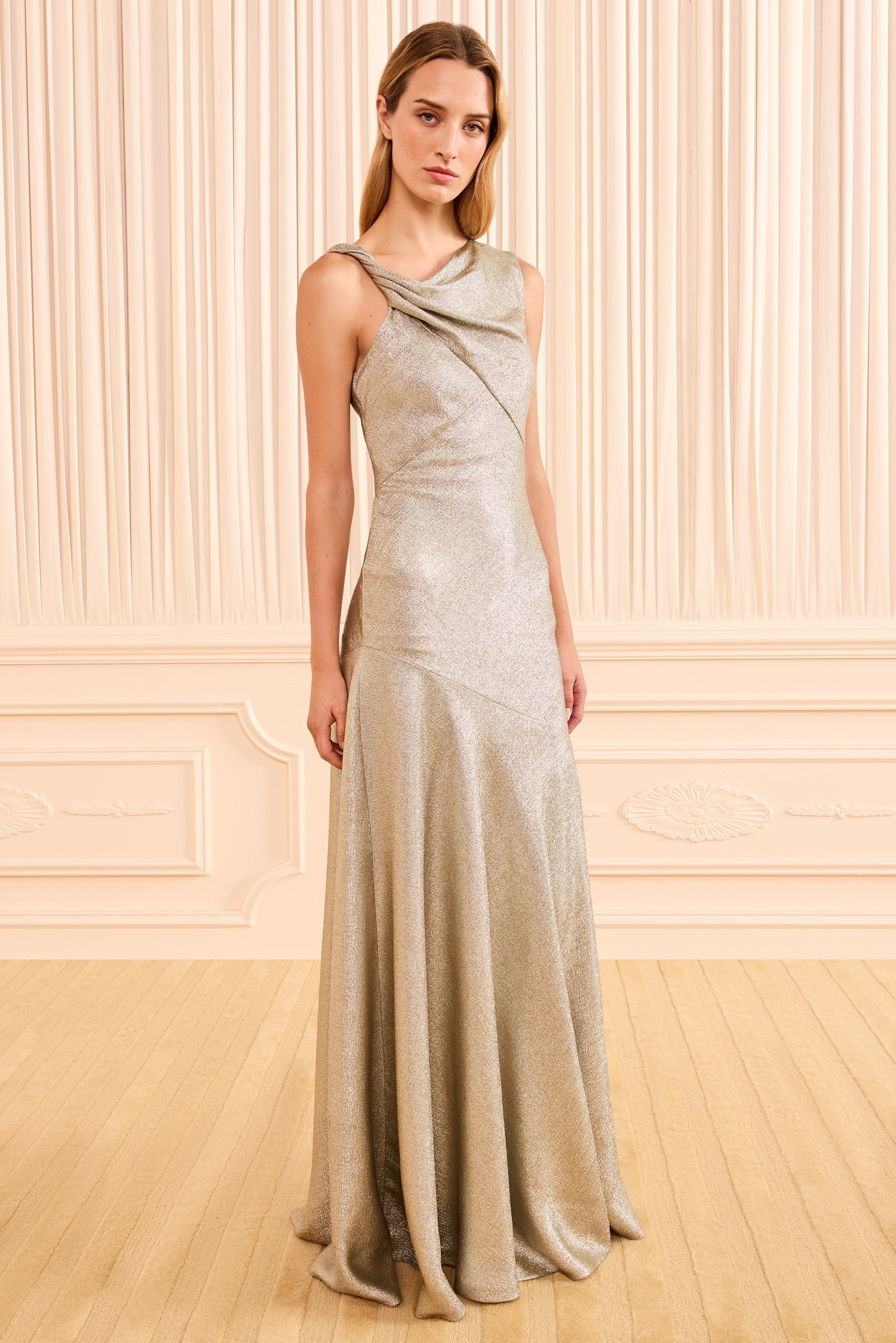 Ulla Johnson ⁣⁢Robe longue Mira asymétrique - Argent⁤⁣