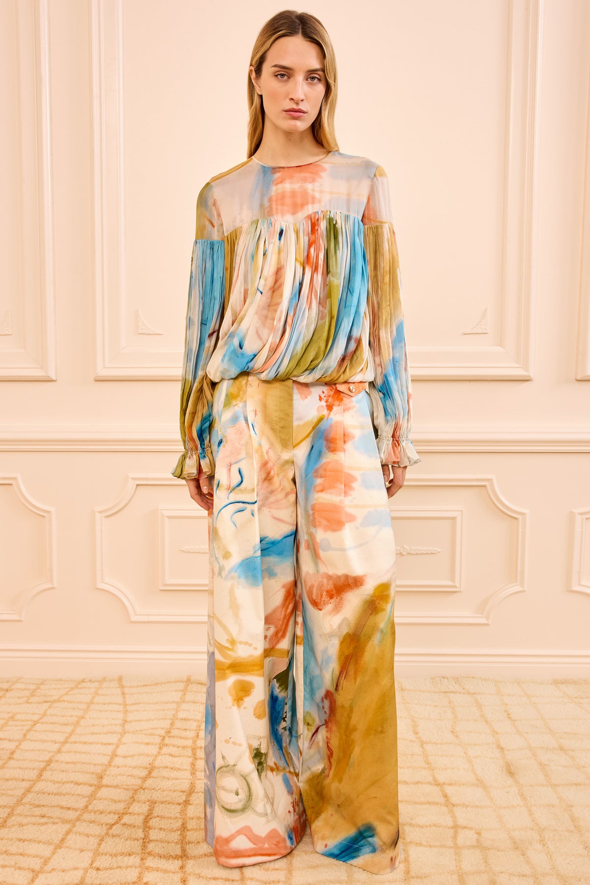 Western Dream Pearl Blouse Matching Set - Complete Look Front | Ulla Johnson