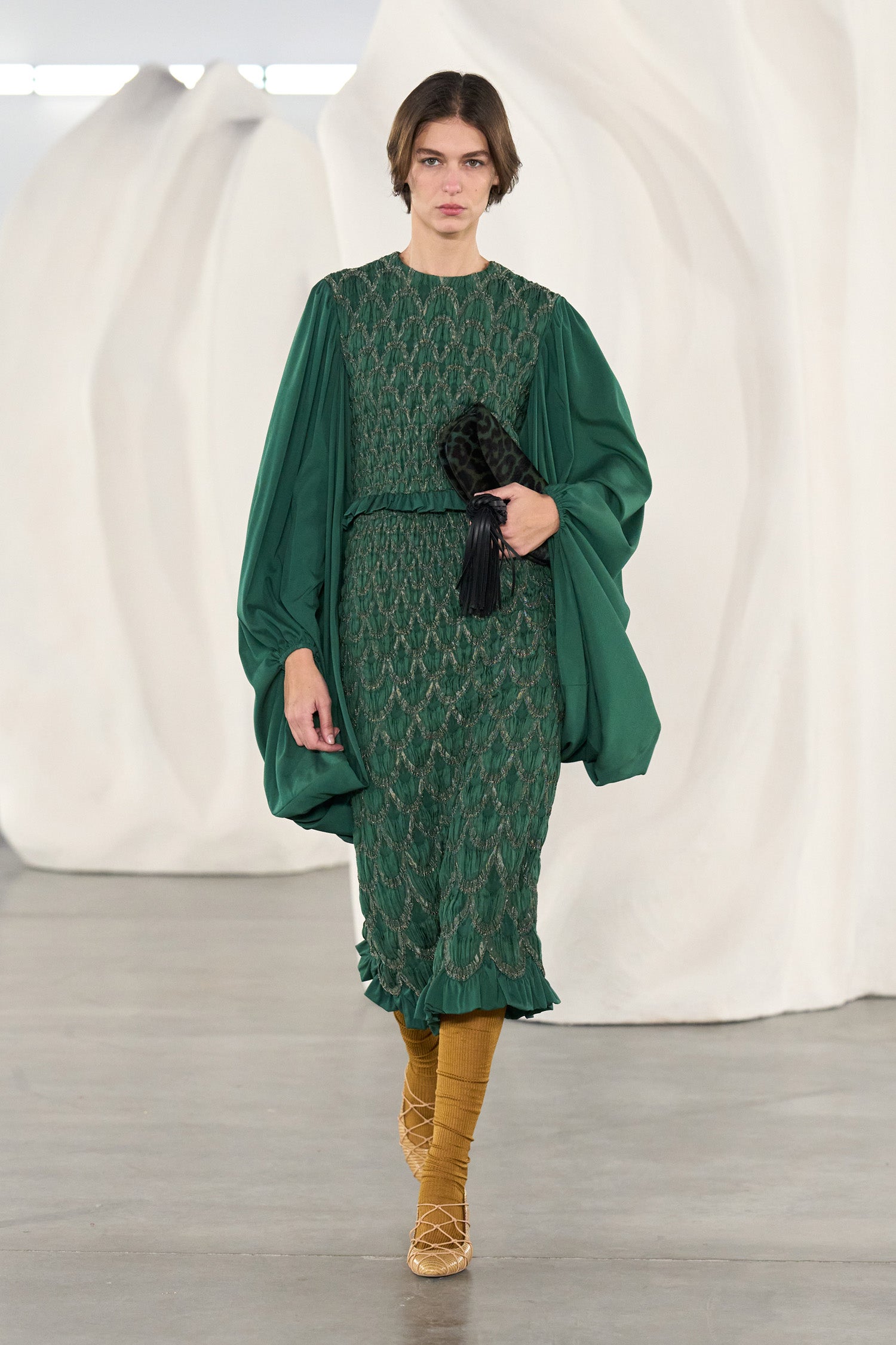 Ulla Johnson Marlene Long Sleeve Smocked Blouse - Tourmaline